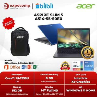 ACER ASPIRE SLIM 5 A514-55-50E0 BLUE CORE i5-1235