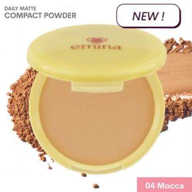 Emina Daily Matte Compact Powder - Bedak Padat Emina 04 Mocca