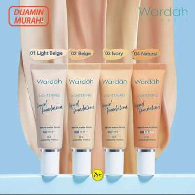 Wardah Lightening Liquid Foundation 01 Light Beige
