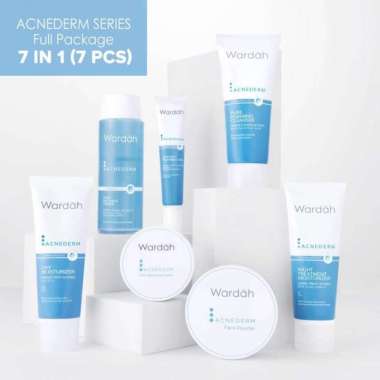Paket Wardah Acnederm Series Complete Package - Paket Acne Skin Care 7 in 1 (7pcs)