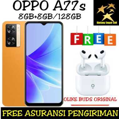 OPPO A77s 8/128 +EXTENDED RAM 8GB TOTAL RAM 16GB GARANSI RESMI Black Non Bonus