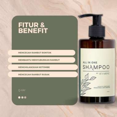 Shampo Jevarine All In One Shampo Jevarine Efektif Menumbuhkan Rambut Lebih cepat-