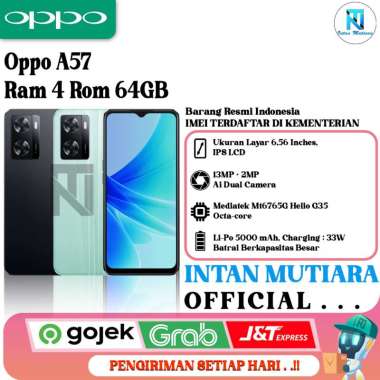 Oppo A57 Ram 4 Rom 64 GB Green
