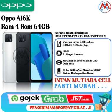 Oppo A16K Ram 4 Rom 64GB hitam