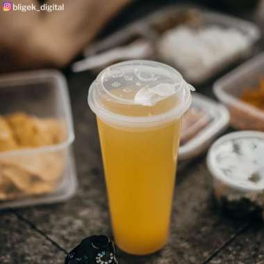 Gelas plastik Merk Victory Cup Injection Reusable / Thinwall Tebal Bubble Cheese Tea 24 Oz 700 ml