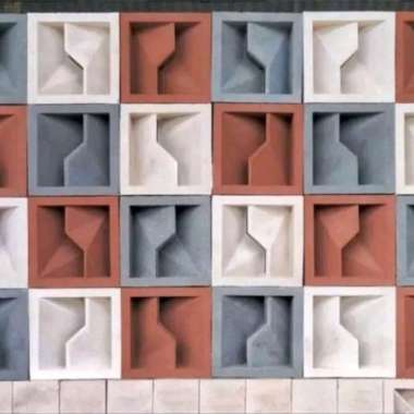 Roster//beton//minimalis/ventilasi/udara/warna/putih/dekorasi/ruangan/