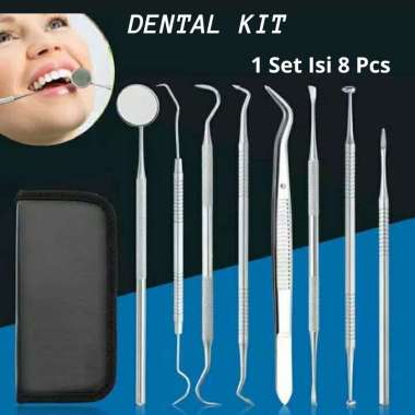 Instrument Dental Kit Perawatan Mulut & Gigi [8 Pcs]
