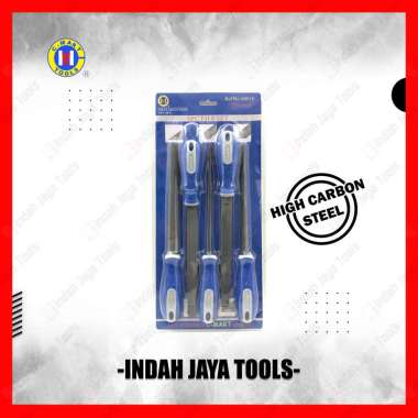 C-MART Kikir Besi Set 8 Inch 200 mm Heavy Duty Tembaga Metal PVC