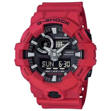 Casio G-Shock ORIGINAL Jam Tangan Pria GA-700-4ADR Tali Karet - casio edifice - jam tangan casio asli - jam tangan cowok ker
