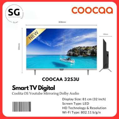 COOCA SMART TV LED 32 INCH 32S3U 32" Smart TV Murah Garansi resmi