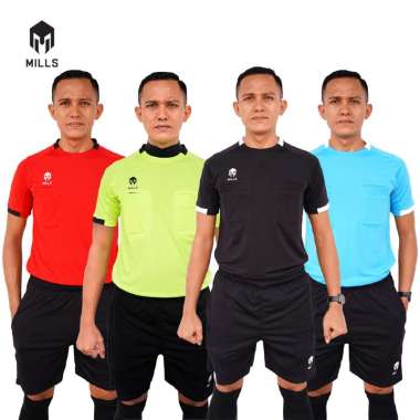 Mills Baju Olahraga Jersey Wasit Sepakbola 1192 M Red