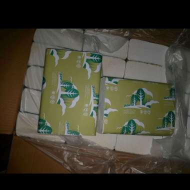 1 DUS Tissue SEE U Value Hand Towel Bungkus Biru ISI 20 PACK 150S