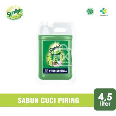 Sunlight Sabun Cuci Piring Jeruk Nipis Professional [Jerigen 4,5 Liter] 4,5 Liter