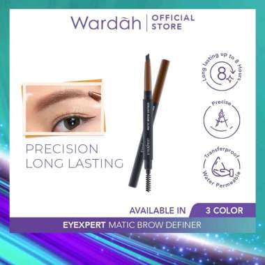 Wardah Eye Expert Matic Brow Definer Pensil Alis Mekanik Light Brown