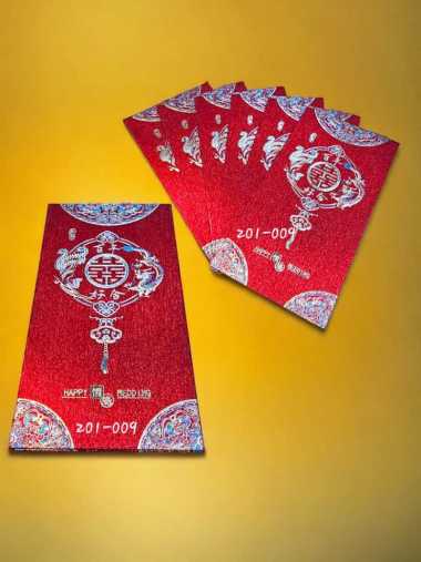 Amplop Angpao Pernikahan Shuang Xi Besar Premium Impor HATI