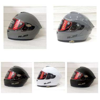 HELM NJS FULL FACE ZX-1 SOLID STONE GREY DOFF NJS ZX ONE NJS ZX1 XL