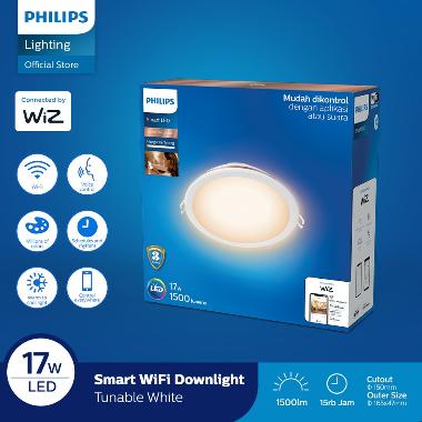 Lampu Downlight Led 17W Smart Wifi Philips Tuneable Dimmer