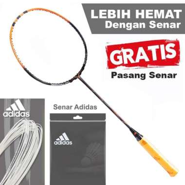 Raket Bulutangkis Badminton Adidas uberschall F09.2 Black Raket Saja