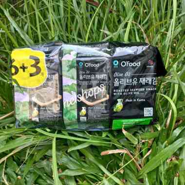 Chung Jung One - Roasted Laver - Seasoned Roasted Seaweed with Olive 6+3