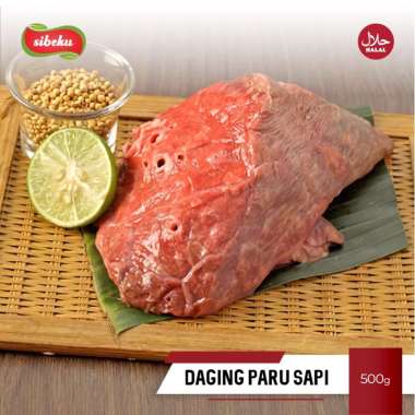 Sibeku Paru Sapi Segar 500g / Daging Bagian Paru Sapi 500 gram