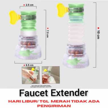 Kran Filter Pvc Faucet Extender Sambungan Kepala Keran Cuci Piring Plastik