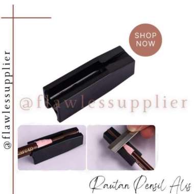 Serutan Pensil Alis 2 In 1 / Rautan Pensil Alis / Pemotong Pensil Alis / Serutan Rautan Pensil Alis 