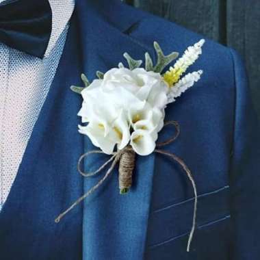 Bunga Jas Pengantin Pria Bunga Kecil Groomsmen BBPJJ