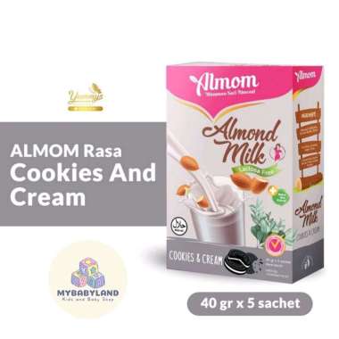 ALMOM Susu Almond Milk Pelancar ASI / Asi Booster Yummys Bubuk Susu Almond | Untuk Ibu Hamil 7 Bulan