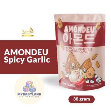 AMONDEU KOREAN ALMOND ROASTED | Kacang Almond Panggang Kaya Vitamin 30gr - 100% Pure Almond Yummys A