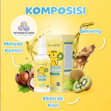 Yummys Baby Shampoo & Serum Penumbuh Rambut Bayi Uk 60ml Sampoo Bayi/Serum Bayi/Baby Hair Shampoo/Ba