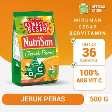 NutriSari Jeruk Peras Refill 500g - Minuman Buah Vitamin C