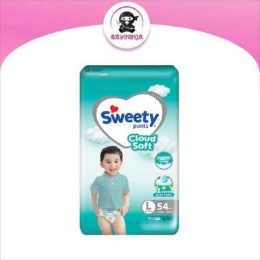 SWEETY Fitpantz Silver Pants Popok Celana L54 L 54