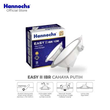 Hannochs Downlight LED EASY II 12W IBR Lampu - Cahaya Putih Putih