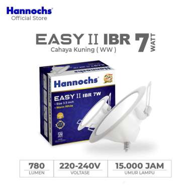 Hannochs Easy II 7W IBR Cahaya Kuning Downlight LED Kuning