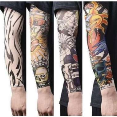 Manset Tangan Tato Arm Sleeve Tatoo Tangan Pria Wanita Motor Lengan