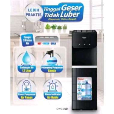 Dispenser Cosmos Galon Bawah CWD 7601 3 Kran GOSEND