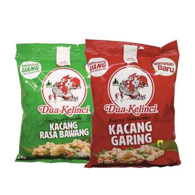 Dua Kelinci - Snack Kacang Kulit - 75 gr RASA BAWANG