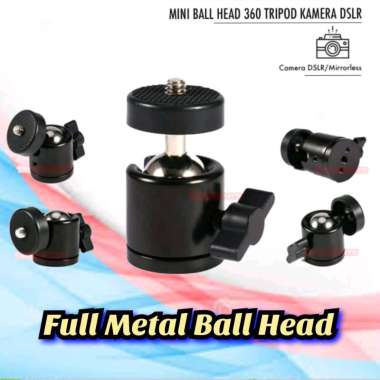 Mini Ball Head Tripod Kamera DSLR 360 Swivel 1/4