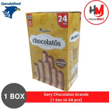 Promo Harga Chocolatos Wafer Roll Cokelat per 24 pcs 8 gr - Blibli