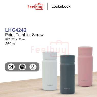 Termos LocknLock Exclusive Point Screw Tumbler Hot&Cold 260ml PINK
