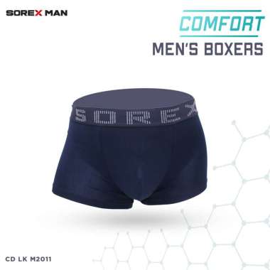 (3 PCS) Sorex Man Boxer Pria Super Soft Trunk Celana Dalam Cowo CD LK 2011 Multicolor M