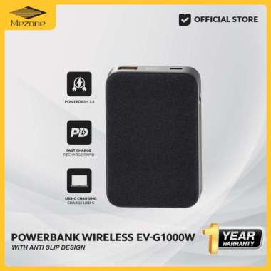 Mezone EV-G1000W Wireless Powerbank 15W Smart LCD Display 10000mAh PD