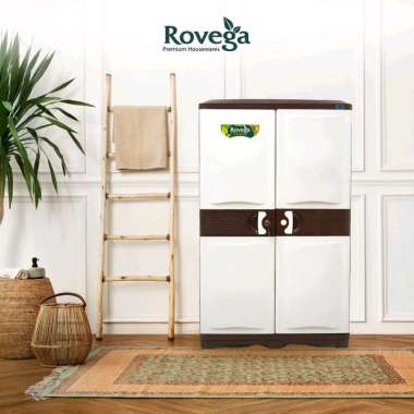 Rovega Lemari Plastik / Kabinet Cup Board Free Hanger + Kunci Food Grade RLC-1010