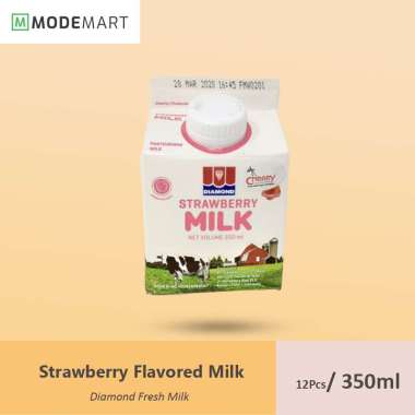 Promo Harga Diamond Fresh Milk Strawberry 350 ml - Blibli