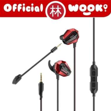 Best Price Headset Gamen GE100 Dual Microphone Virtual Stereo Surround Sound In Ear Gaming Earphone 