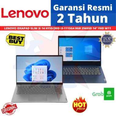 Lenovo Ideapad Slim 3i 14 HYID J0ID I3 1115G4 8GB 256GB 14 FHD W11 OHS