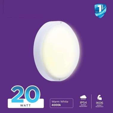 Lampu LED ECOLINK Bulkhead 20 watt 20w Downlight Outbow Putih & Kuning Warm White