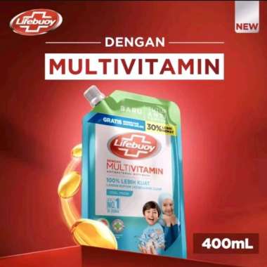 LIFEBUOY Sabun Mandi Cair Cool Fresh Pouch 400ml