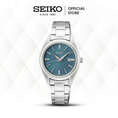 Jam Tangan Wanita Seiko SUR531P1 SUR531 Blue Sapphire Quartz Original