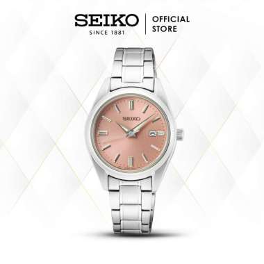 Jam Tangan Pria Seiko SUR523P1 SUR523 Salmon Quartz Sapphire Stainless Original